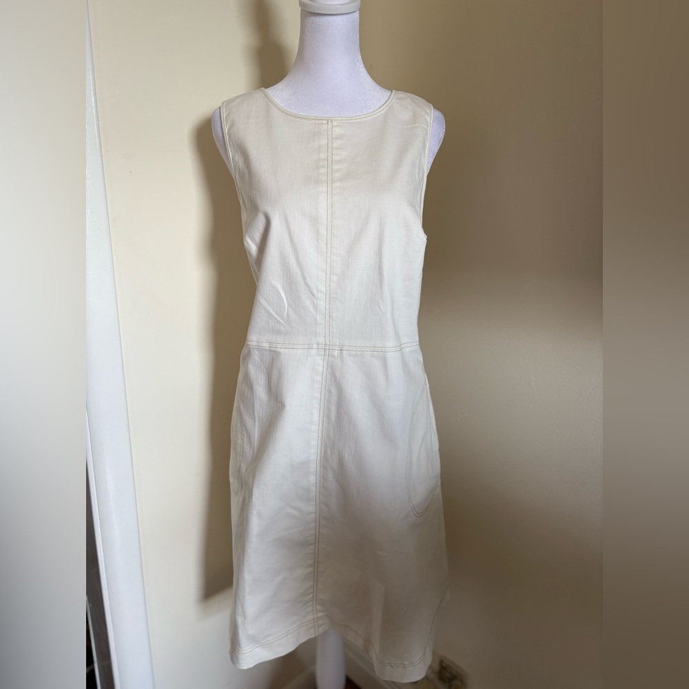 Lauren Ralph Lauren Ivory Sheath Dress Size 10 - Picture 2 of 14